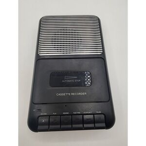 ONN Portable Cassette Recorder Player Black with 3 TDK D90